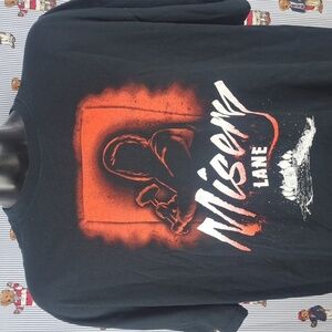 Misery Lane Horror Stephen King book movie graphic 2XL black & red t-shirt